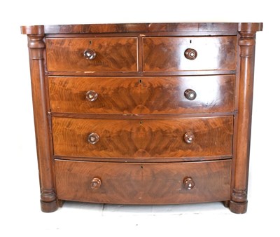 Lot 496 - Victorian mahogany chest of drawers