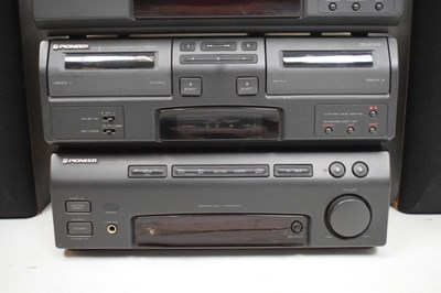 Lot 615 - Pioneer Sound System hi-fi and speakers with Pioneer SP-J420 Sound Field processor