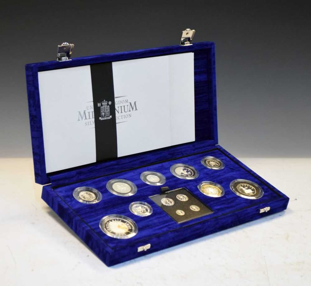 Lot 118 - Royal Mint 'The United Kingdom Millennium Silver Collection' silver proof coin set