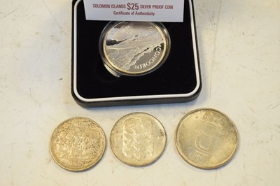 Lot 119 - Quantity of silver proof coins/medallions commemorating the Queen Mother, etc.