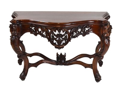 Lot 482 - Reproduction carved 18th Century Italian-style console table