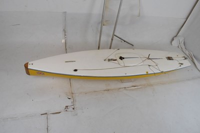 Lot 271 - Large yellow plastic sailing yacht