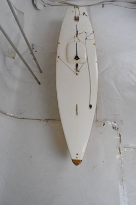 Lot 271 - Large yellow plastic sailing yacht
