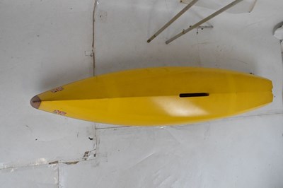 Lot 271 - Large yellow plastic sailing yacht