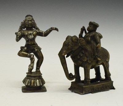 Lot 263 - 19th Century Indian bronze elephant and rider