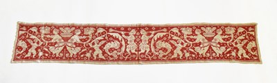 Lot 225 - Italian embroidered frieze panel