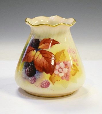 Lot 303 - Royal Worcester blackberry vase