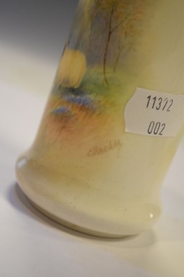 Lot 297 - Royal Worcester Ernest Barker sheep vase