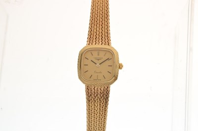 Lot 94 - Longines - Lady's 9ct gold wristwatch