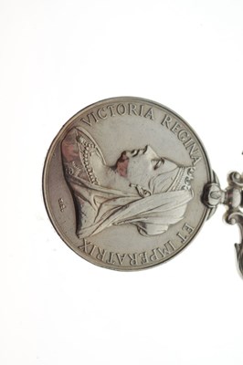 Lot 219 - Victorian India Medal awarded to Private A. Yates of the Argyll and Sutherland Highlanders