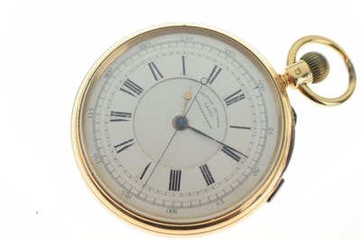 Lot 60 - W.R. Williams & Son, Newport, Monmouthshire - Late Victorian 18ct gold open face pocket watch