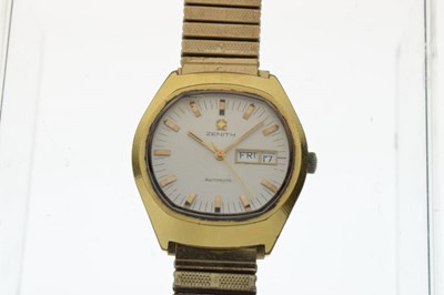 Lot 91 - Zenith - Gentleman's automatic stainless steel wristwatch