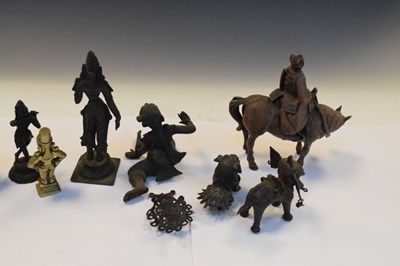 Lot 211 - Group of Eastern bronze and other figures