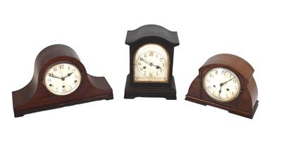 Lot 387 - Three mantel clocks