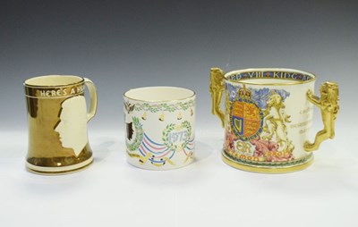 Lot 335 - Three royal commemorative mugs