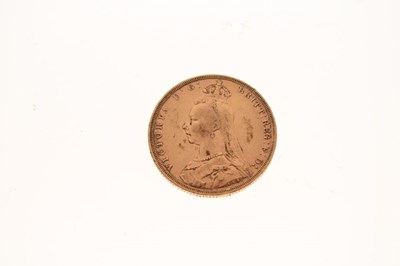 Lot 110 - Gold Coin - Victorian gold sovereign, 1892
