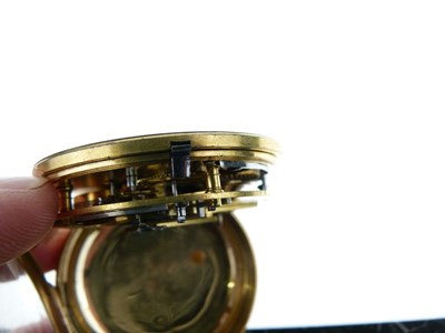 Lot 59 - Christopher Rowlands, London, - 18ct gold open face pocket watch