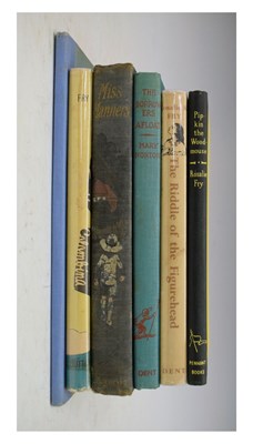 Lot 153 - Books - Rosalie Fry - 1st edition Fly Home Colombina, Riddle of the Figurehead, etc