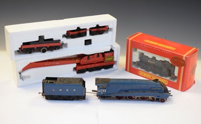 Lot 267 - Two Hornby 00 gauge railway trainset locomotives and crane