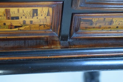 Lot 561 - South German marquetry cabinet on stand
