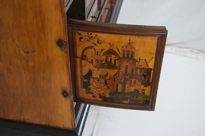 Lot 561 - South German marquetry cabinet on stand