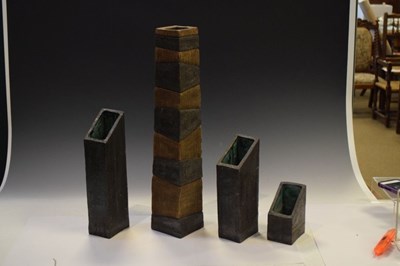 Lot 332 - Clive Brooker studio pottery - Four stoneware sculptures