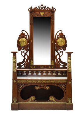 Lot 560 - Art Nouveau exhibition quality console or dressing table