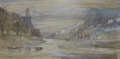 Lot 501 - Anthony Kerr (b.1924) - Watercolour - Clifton Suspension Bridge