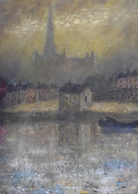 Lot 388 - Richard Cartwright RWA (b.1951) - Pastel - St Marys Redcliffe, Bristol