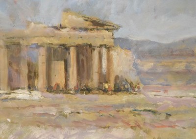 Lot 499 - Neil Murison RWA (1930-2018) - Gouache - 'Acropolis of Athens'