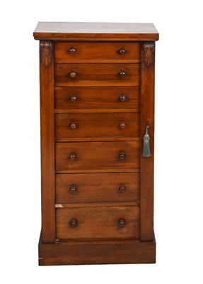 Lot 508 - Victorian mahogany Wellington chest