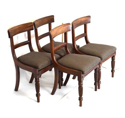 Lot 561 - Four Victorian bar back chairs