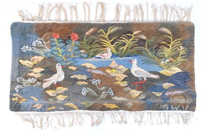 Lot 449 - Tapestry hanging of gulls, Mohamed Mousa Ramses Wissa Wassef Art Centre