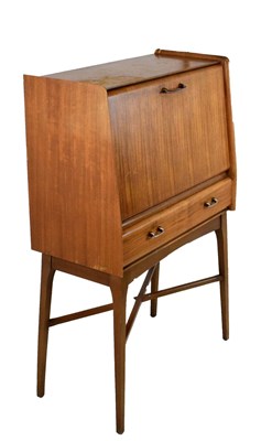 Lot 594 - Retro fall-front writing cabinet