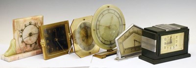 Lot 393 - Group of Art Deco mantel clocks