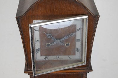 Lot 399 - Oak cased 'Enfield' grandmother clock