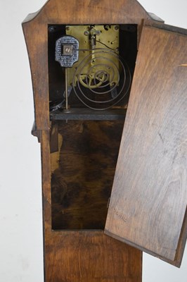 Lot 399 - Oak cased 'Enfield' grandmother clock