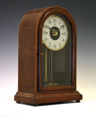 Lot 560 - Early 20th Century mahogany-cased Bulle electric clock