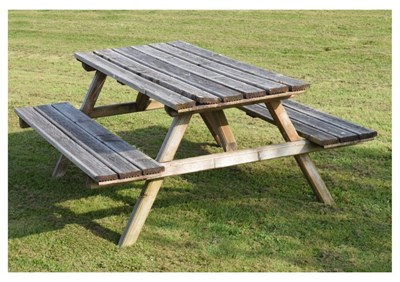 Lot 659 - Wooden picnic table