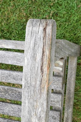 Lot 657 - Woodfurn three-piece teak garden set