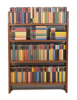 Lot 577 - Four shelf bookcase with hardback books