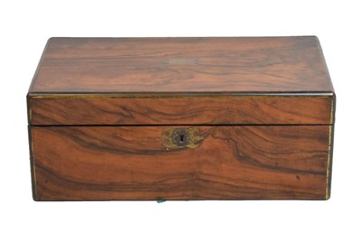 Lot 478 - Victorian rosewood writing box