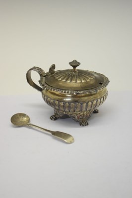 Lot 75 - George IV silver mustard pot