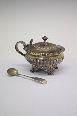 Lot 75 - George IV silver mustard pot