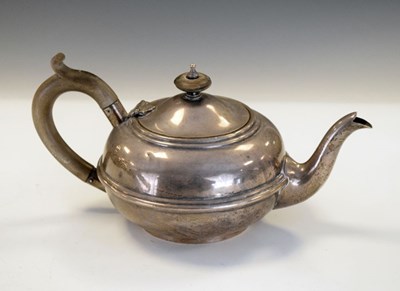Lot 152 - Edward VIII bachelor silver teapot