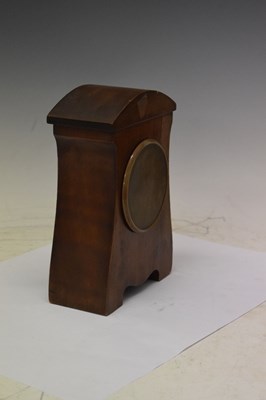 Lot 364 - Art Nouveau mahogany cased mantel clock