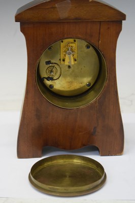 Lot 364 - Art Nouveau mahogany cased mantel clock