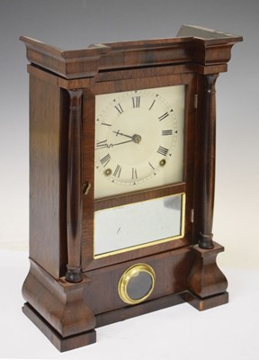 Lot 361 - American eight-day spring driven mantel clock