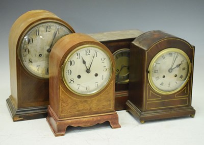 Lot 373 - Four 20th Century mantel clocks