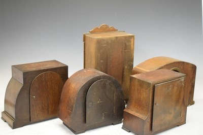 Lot 369 - Five mid-20th Century mantel clocks